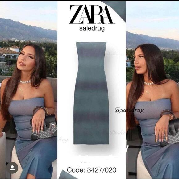 NWT ZARA Bandeu knit dress 6427/020 - Picture 3 of 7